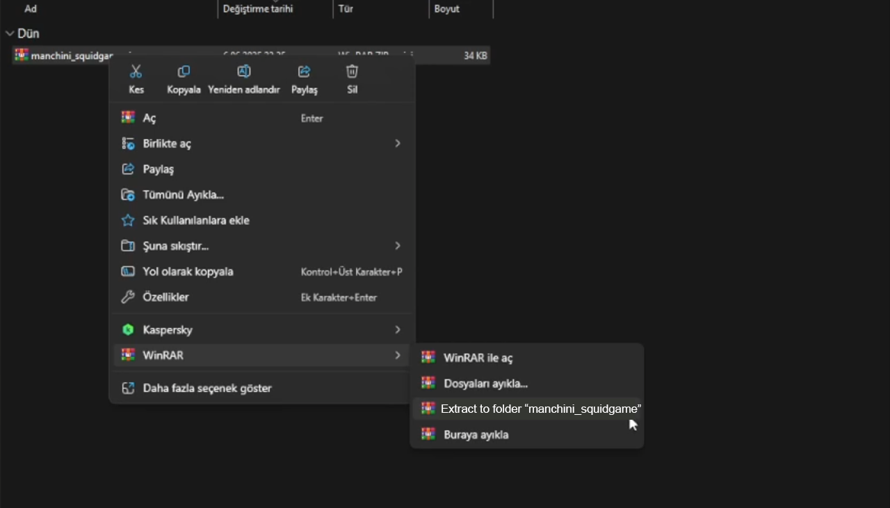 File Extraction Screenshot